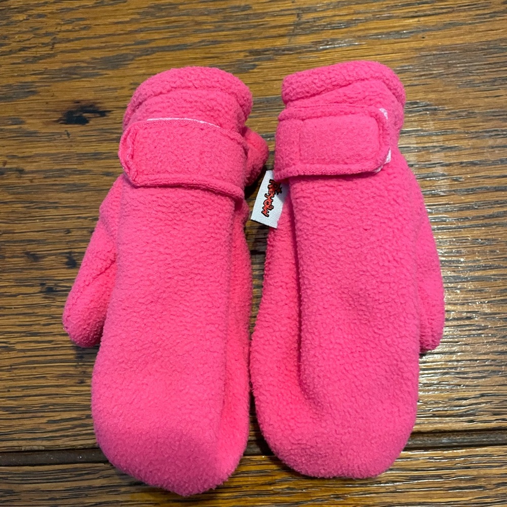 reyn spooner Kids Bright Pink Fleece Mittens